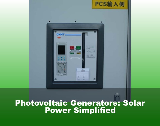 Photovoltaic Generators: Solar Power Simplified